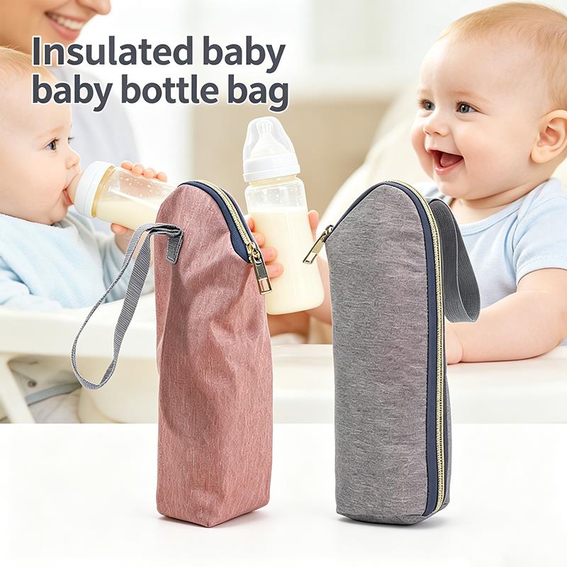 Baby Food Bag - Portable Baby Bottle Insulated Bag, Zippered