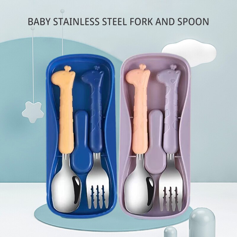 2PCSChildrens Tableware 304 Fo - Easy Baby Food ulasan dan harga