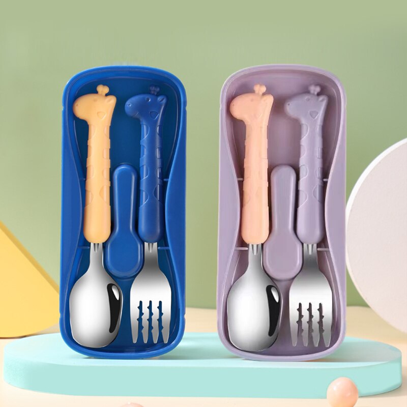 2PCSChildrens Tableware 304 Fo - Easy Baby Food ulasan dan harga
