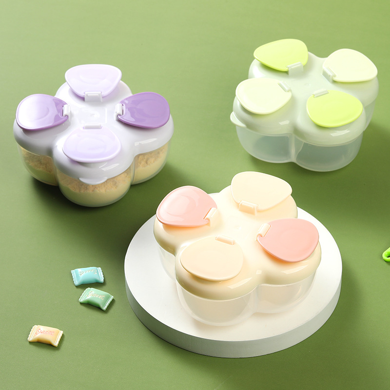Portable Clover 4-Compartment  - Baby Food Jars With Lids ulasan dan harga