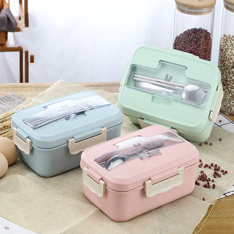 Microwave Lunch Box Wheat Stra - Baby Food Bag ulasan dan harga