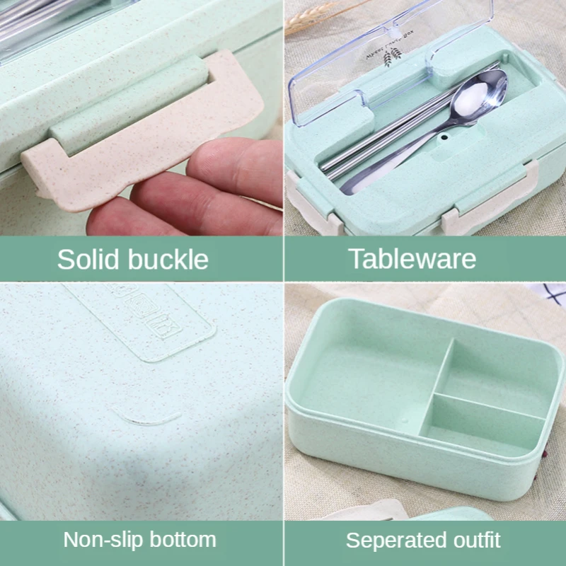 Microwave Lunch Box Wheat Stra - Baby Food Bag ulasan dan harga