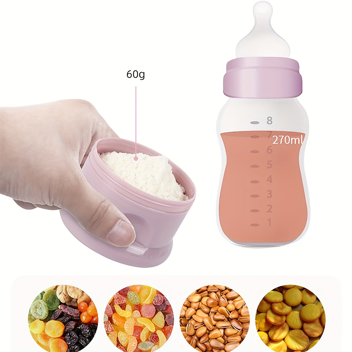 Large Capacity Baby Milk Powde - Baby Food Dispenser ulasan dan harga