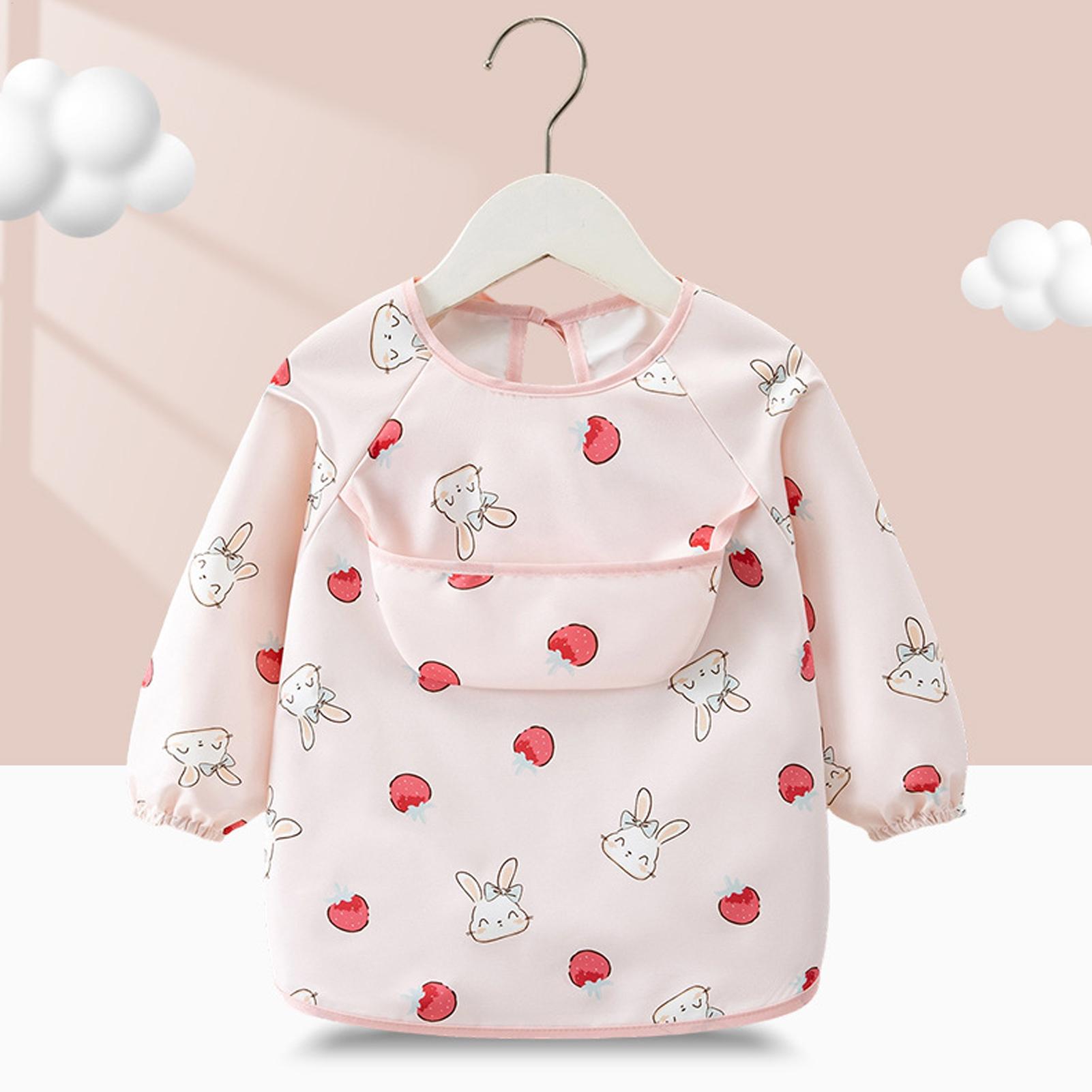 Kids Smock Bib Waterproof Reus - Baby Food In Restaurant ulasan dan harga