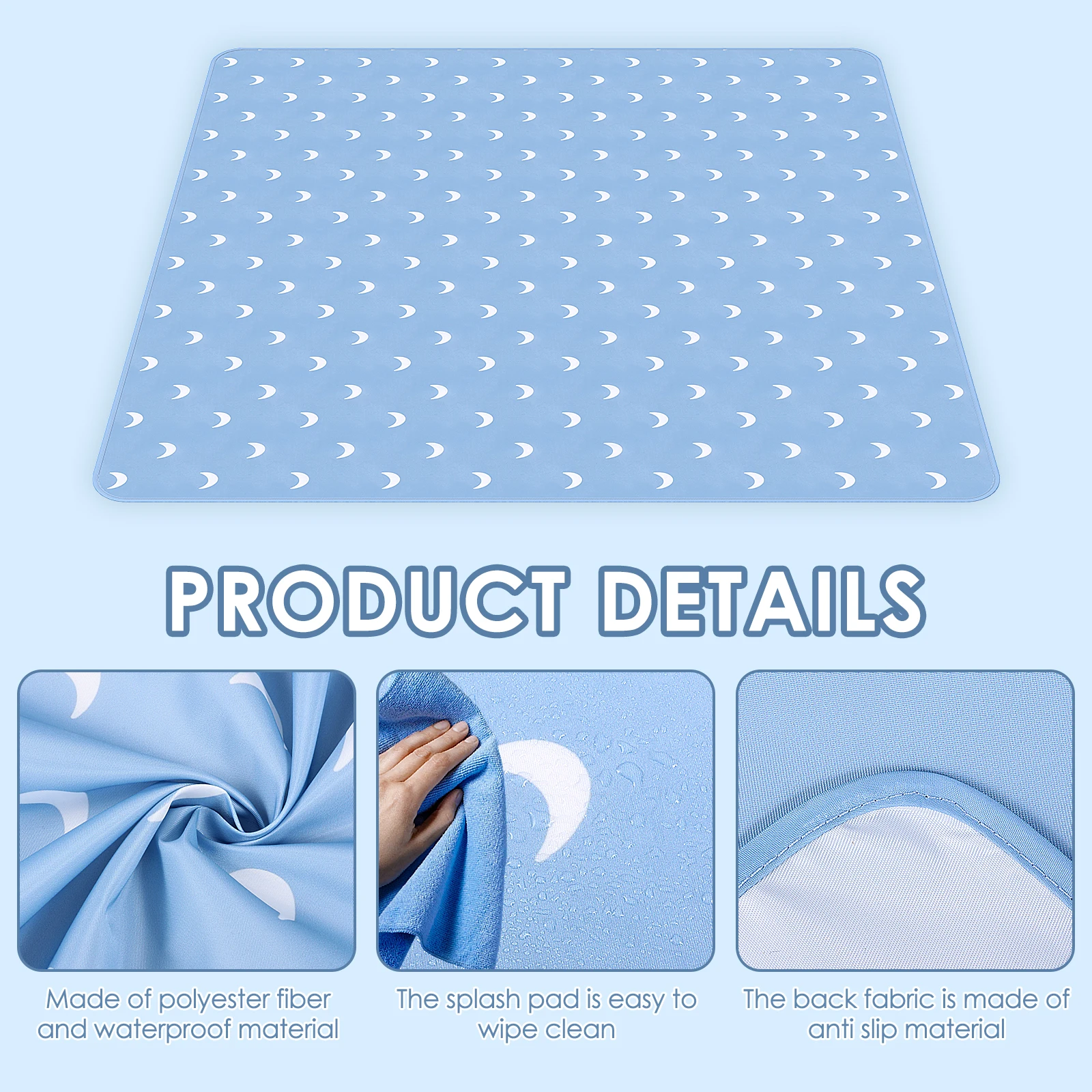 Baby Play Mat 51 Inch Waterpro - Highchair Splash Mat ulasan dan harga