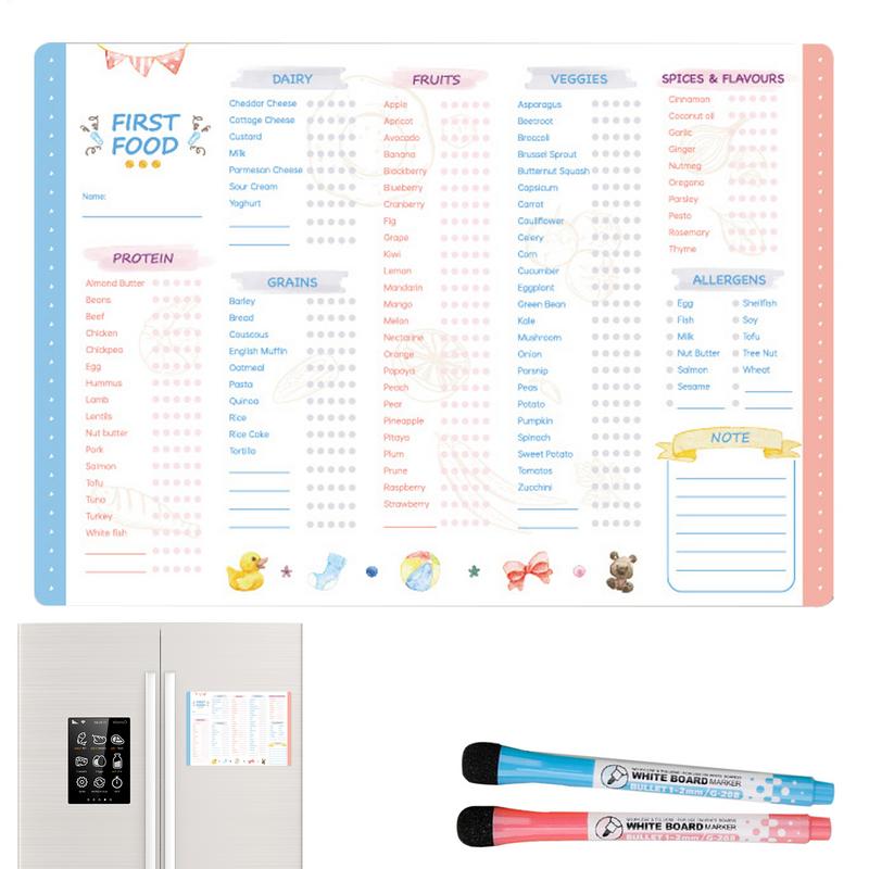 Baby First Foods Checklist Mag - Baby Food Tracker ulasan dan harga