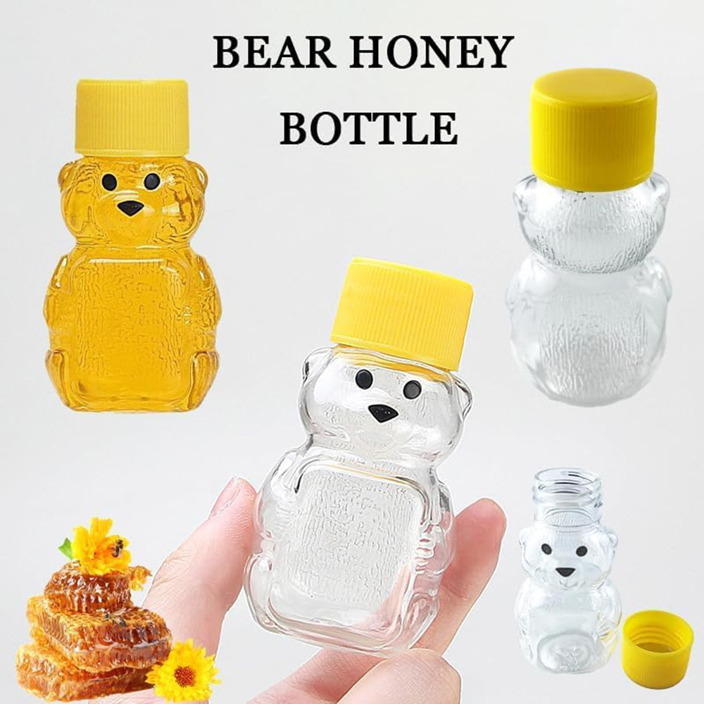 24 PCS 2 oz Plastic Honey Bear - Baby Food Jars With Lids ulasan dan harga