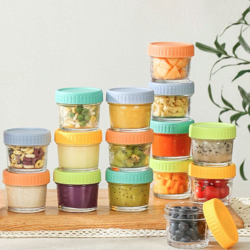 6pcs Mason Jar Glass Baby Food - Baby Food Jars With Lids ulasan dan harga