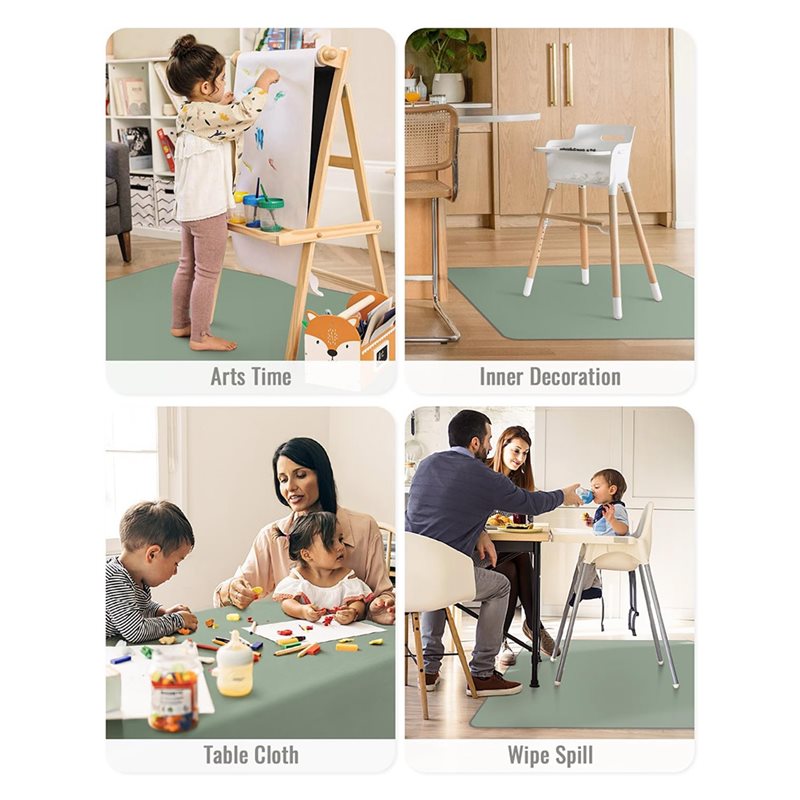 BEDW-Washable And Waterproof B - Highchair Splash Mat ulasan dan harga