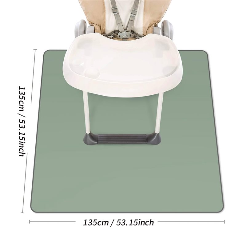 BEDW-Washable And Waterproof B - Highchair Splash Mat ulasan dan harga