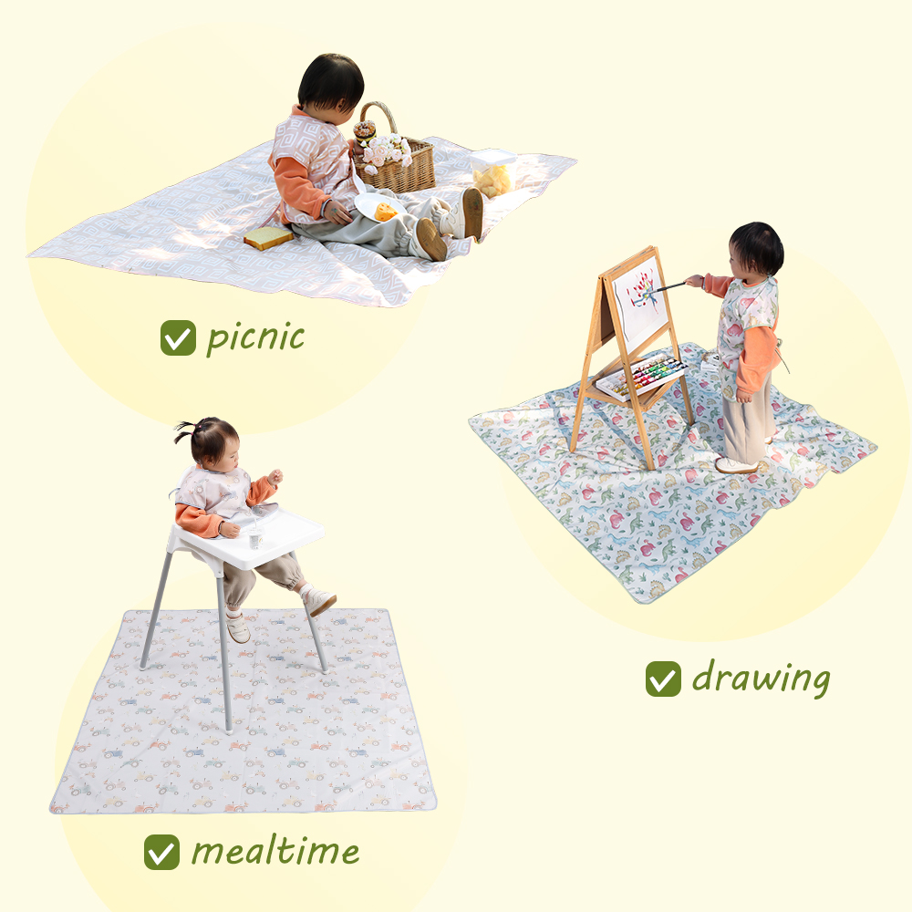 Elinfant 1 Pc Baby High Chair  - Highchair Splash Mat ulasan dan harga