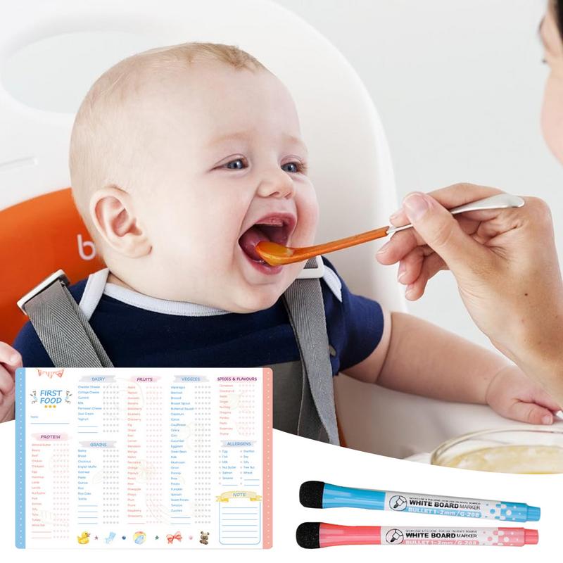 Reusable Kids Magnetic Daily F - Baby Food Tracker ulasan dan harga