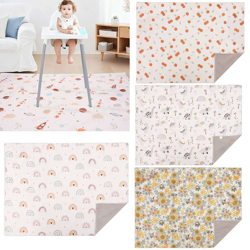 Cartoon Baby High Chair Splash - Highchair Splash Mat ulasan dan harga