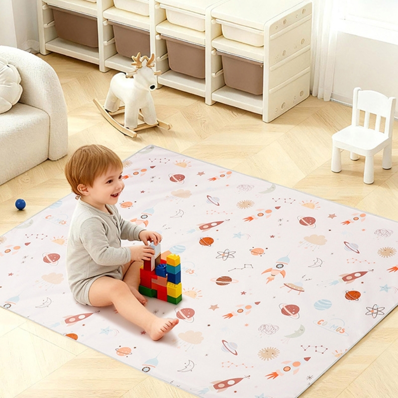 Cartoon Baby High Chair Splash - Highchair Splash Mat ulasan dan harga