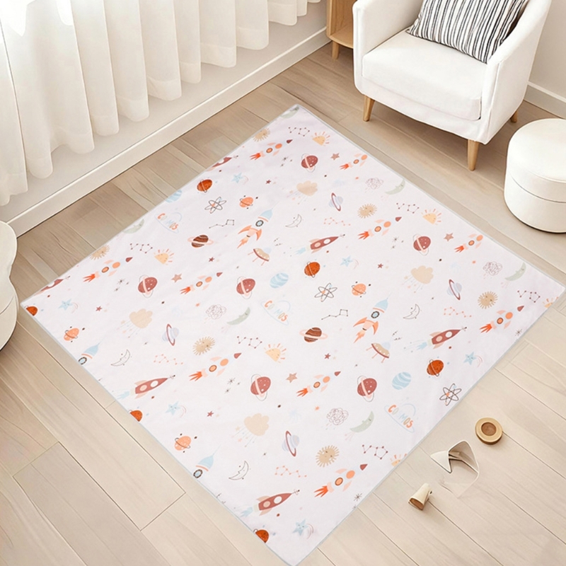 Cartoon Baby High Chair Splash - Highchair Splash Mat ulasan dan harga