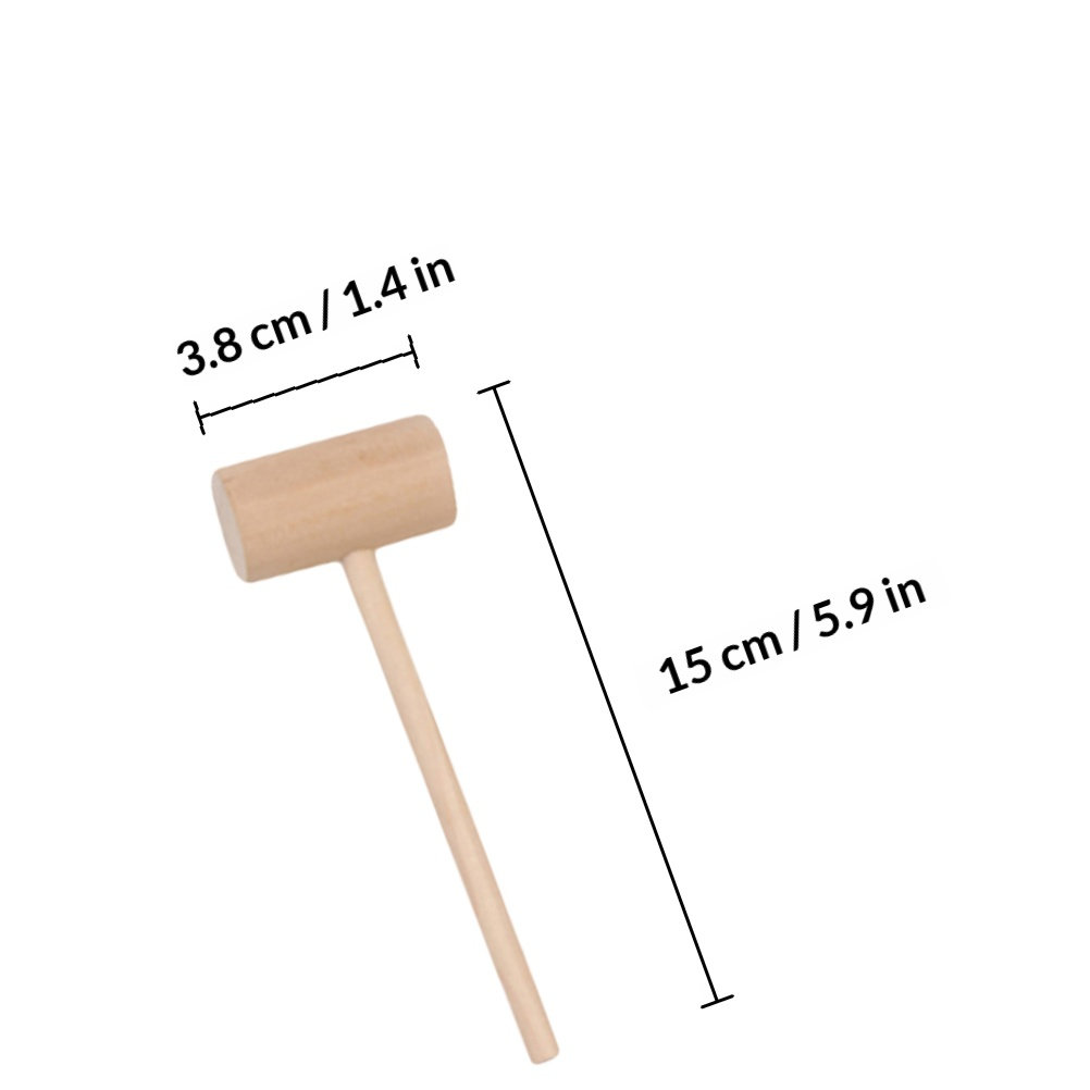 20Pcs Mini Wooden Hammer Set S - Baby Food In Restaurant ulasan dan harga