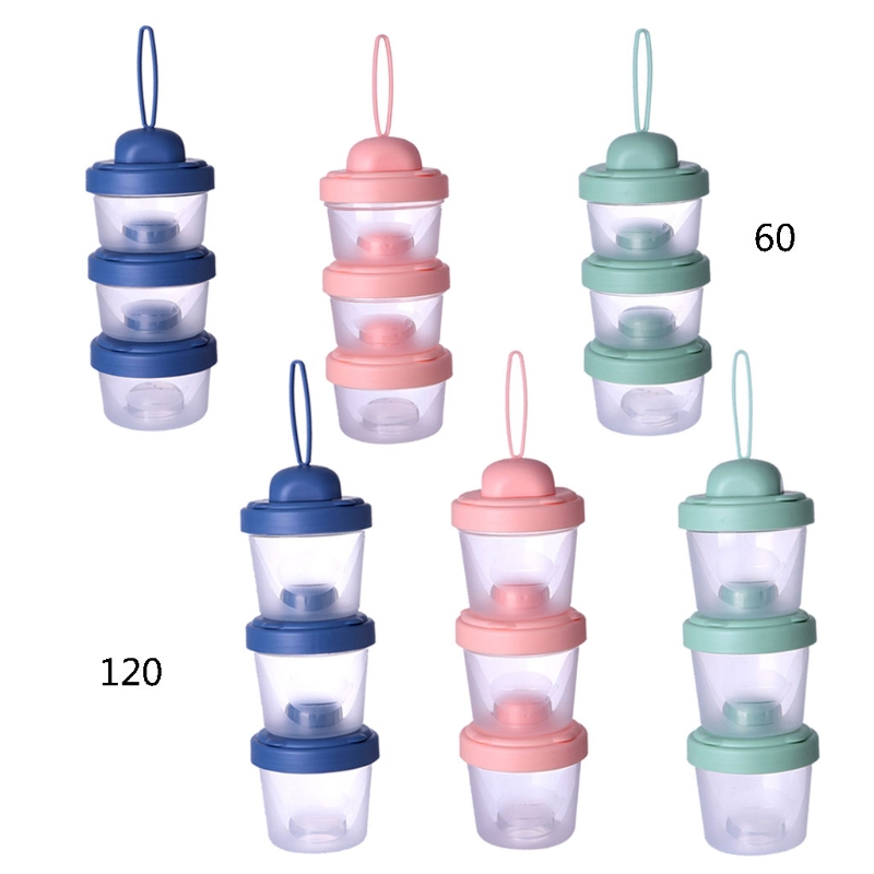 60ml/120ml Milk Powder Storage - Baby Food Dispenser ulasan dan harga