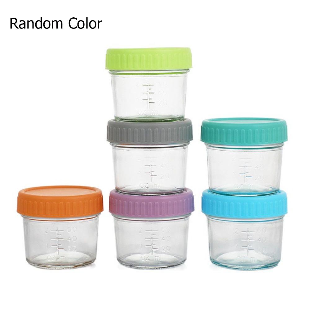 6pcs Multipurpose Glass Baby F - Baby Food Jars With Lids ulasan dan harga