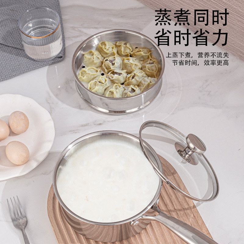 HYS  stainless steel thickened - Baby Food Steamer ulasan dan harga