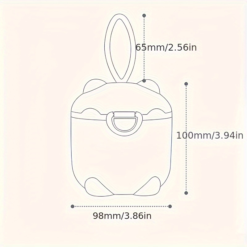 1pc Portable Four-Layer Milk P - Baby Food Dispenser ulasan dan harga