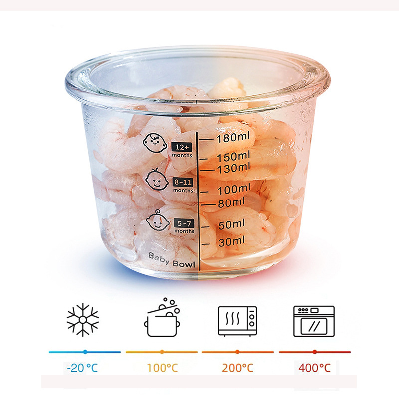 180ml Glass Baby Food Storage  - Baby Food Jars With Lids ulasan dan harga