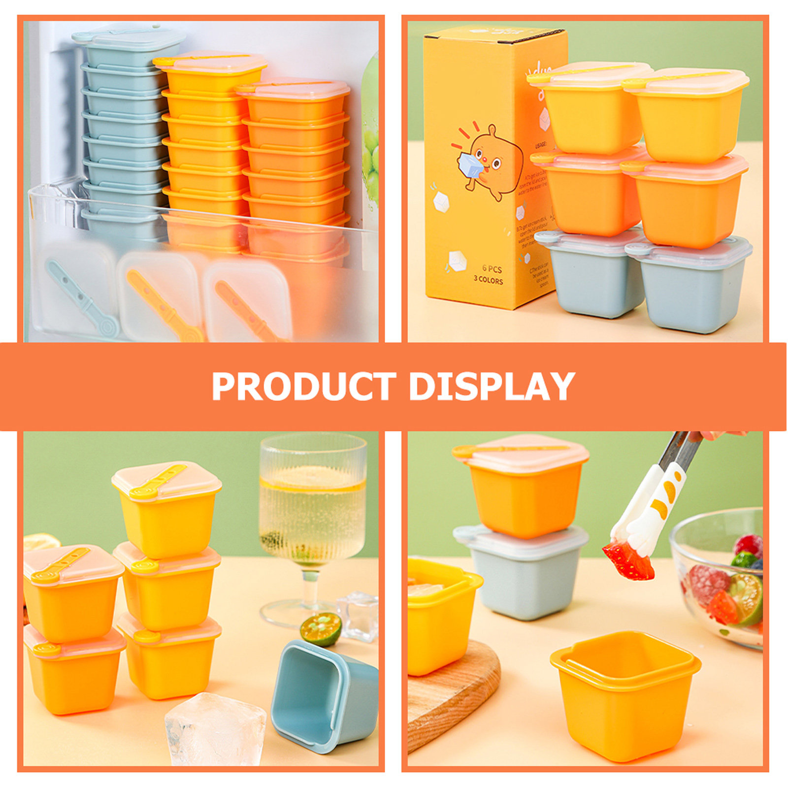 6Pcs Silicone Ice Cube Mold Se - Baby Food In Restaurant ulasan dan harga