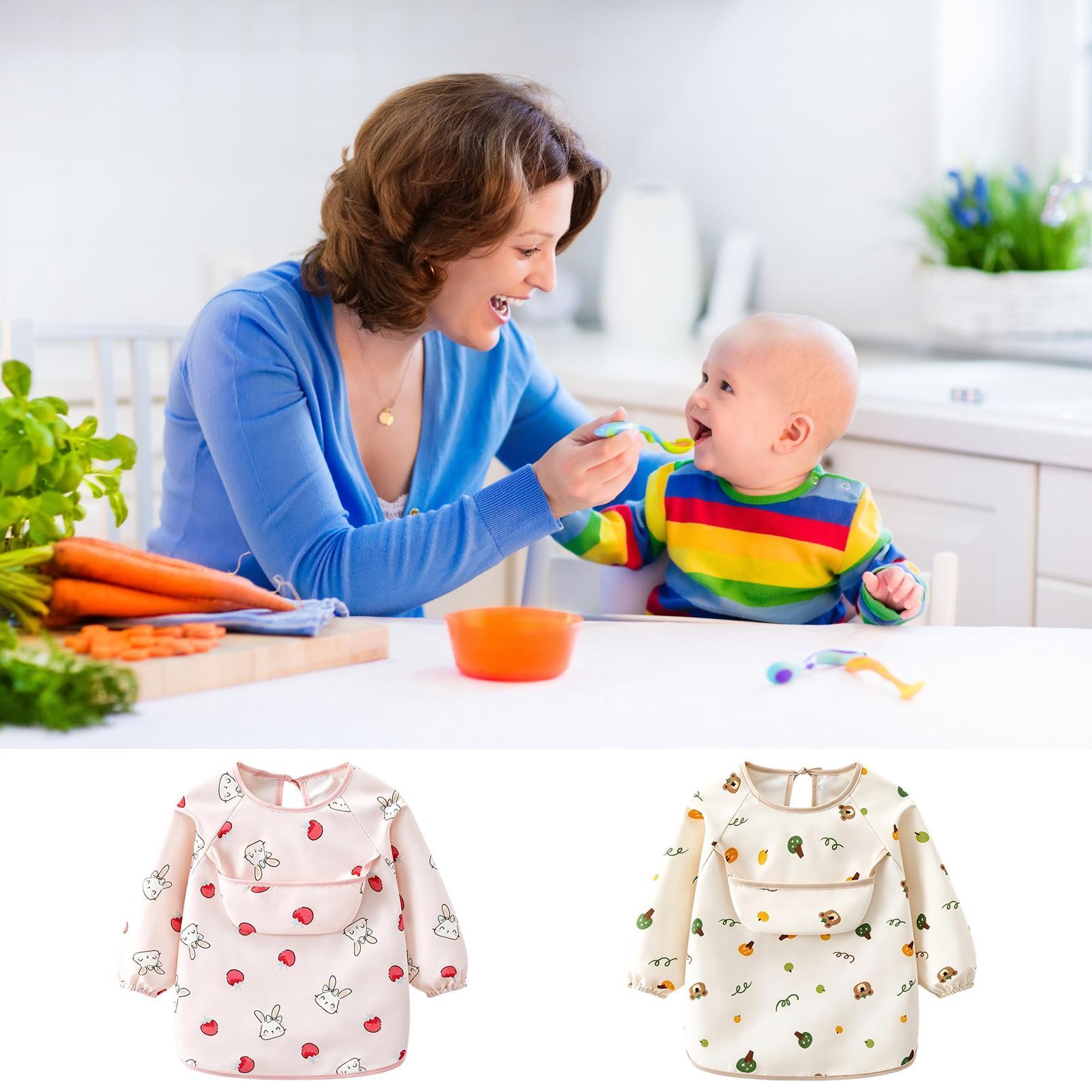 Child Smock Bib Soft Adjustabl - Baby Food In Restaurant ulasan dan harga