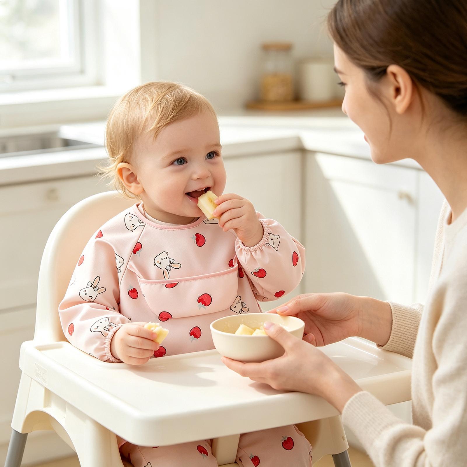 Child Smock Bib Soft Adjustabl - Baby Food In Restaurant ulasan dan harga