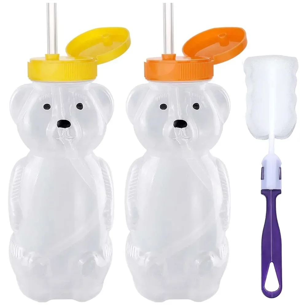 Honey Bear Straw Cups for Babi - Baby Food Hipp ulasan dan harga
